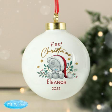 Personalised First Christmas Me to You Bauble Extra Image 3